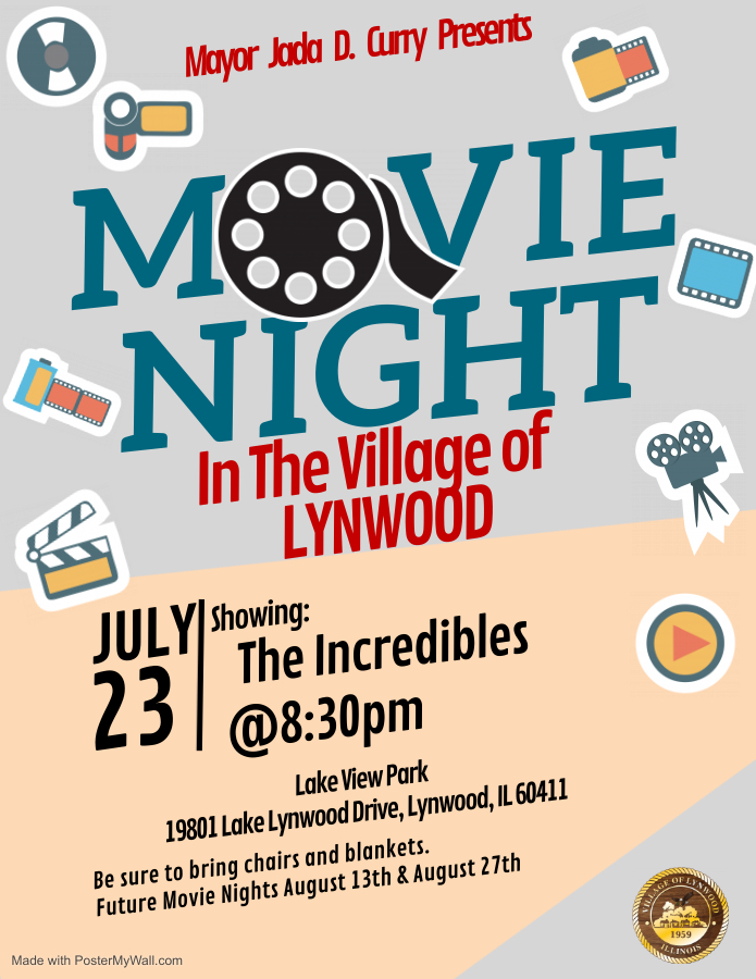 Movie Night Flyer- The Incredibles